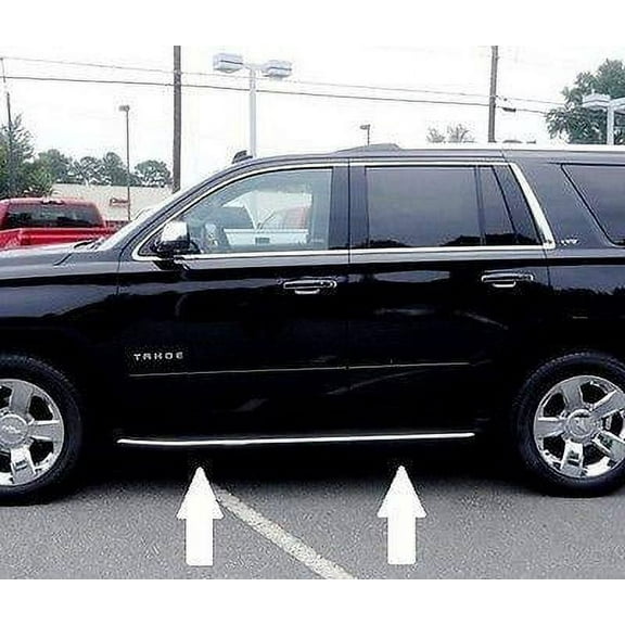 Automotive Authority Chrome Running Board Trim Molding for 2015-2018 Chevy Tahoe/Suburban