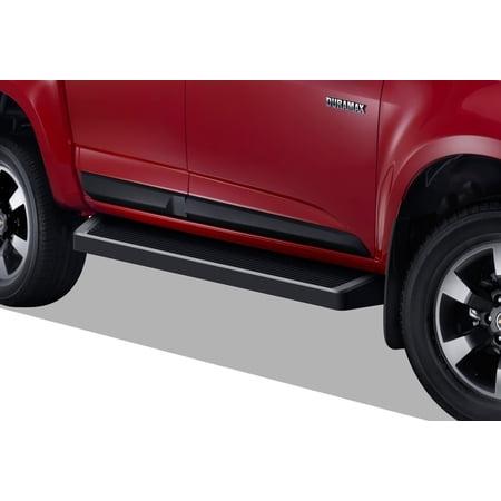 2015-2019 Chevy Colorado Crew Cab\ 2015-2019 GMC Canyon Crew Cab Black Finish 6 Inch iRunning Board Door to Door Side Bar Side Step Running Board