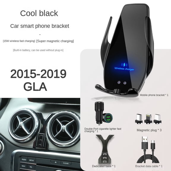 2015-2019 For Mercedes Benz GLA X156 Phone Holder Wireless Charger GLA250 GLA200 Car Phone Mount Navigation Bracket