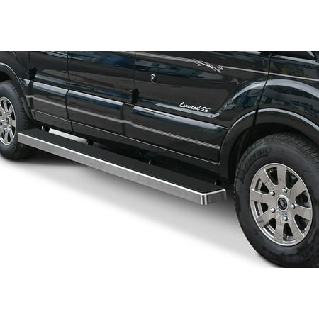 2015-2019 Ford TRANSIT VAN (FULL SIZE) (Driver 31.5"/Passenger 96.5") Hairline Finish iStep 6 Inch Van Door to Door sidestep