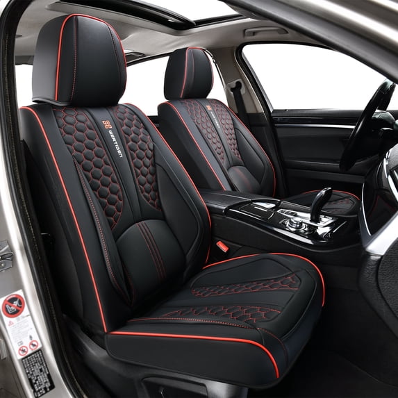 2015-2019 for INFINITI Q70L 2 Seat Covers Leather Seat Covers Daily Protection OEM Inspired Fit Driving Comfort