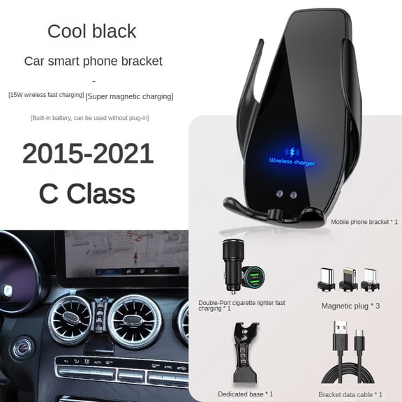 2015-2021 For Mercedes Benz C Class W204 W205 Phone Holder Wireless Charger Car Phone Mount Navigation Bracket GPS Support