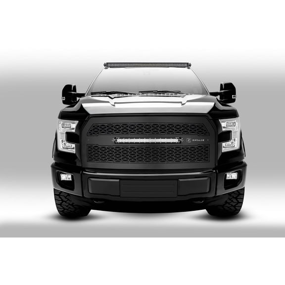 2015-2021 Ford F-150 Front Roof LED Kit with 50 Inch LED Curved Double Row Light Bar - PN #Z335731-KIT-C
