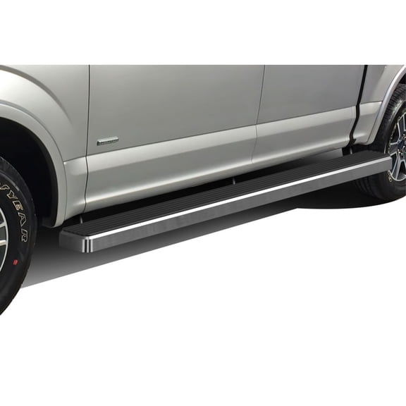 APS 6" Brushed Stainless W2W Boards Fit 15-25 Ford F150 SuperCrew Cab 5'7" Bed