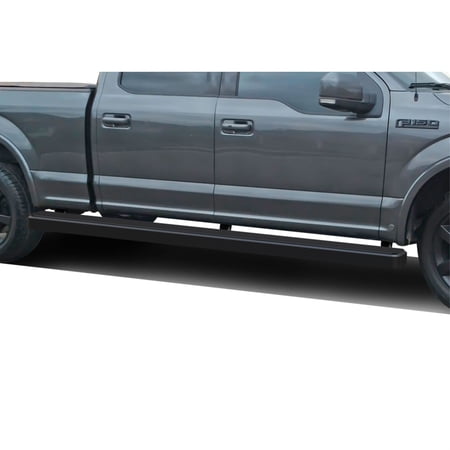 2015-2021 Ford F-150 SuperCrew Cab\ 2017-2021 Ford F-250/F-350/F-450/F-550 SuperCrew Cab 6.5 ft Bed 6061 Aircraft Aluminum Black finishing 5 Inch Wheel to Wheel