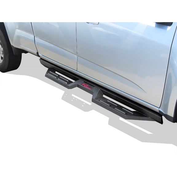 2015-2022 Chevrolet Colorado Crew Cab 2015-2022 GMC Canyon Crew Cab Carbon Steel Black Finish Door 2 Door Drop Style Side Step Nerf Bar DS