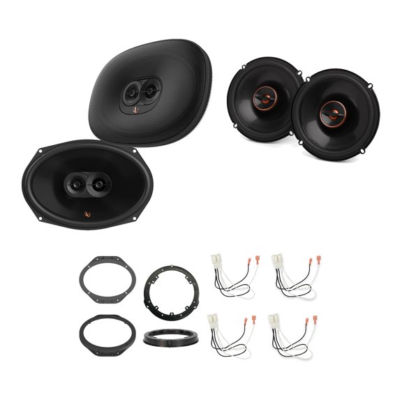 2015-2025 Ford F-150 Infinity Infinity PR9693M + REF607F Speakers + Metra Install Parts