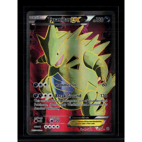 2015 Ancient Origins Tyranitar EX Holo Rare FA #91/98
