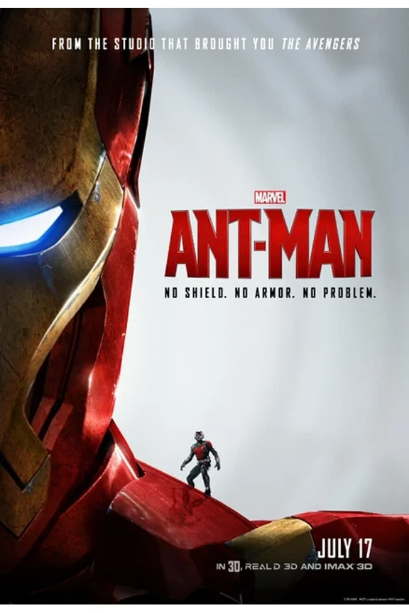2015 Ant-Man Movie Poster Marvel Paul Rudd Scott Lang Iron Man Stark UNFRAMED PAPER POSTER