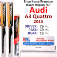 thumbnail image 1 of 2015 Audi A3 Quattro Performance Beam Wipers (Set of 3) w/Rear Wiper, 1 of 3