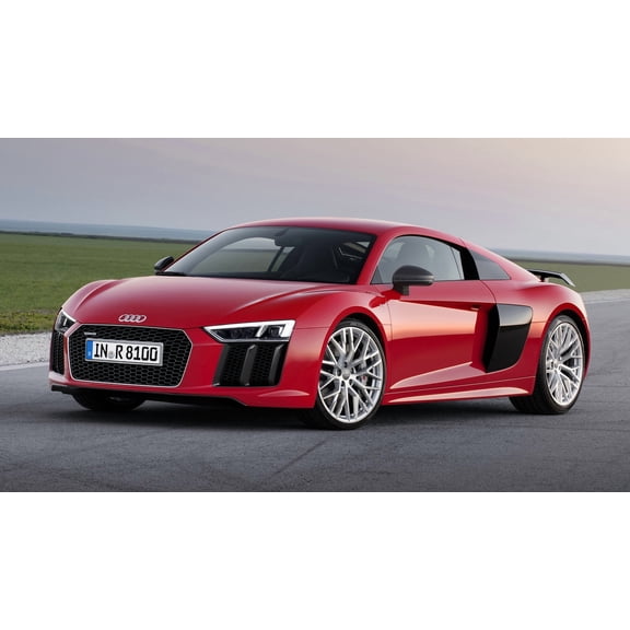2015 Audi R8 Coupe Plus - 24x36 Inch Laminated Poster - Stunning Detail and Bold Colors