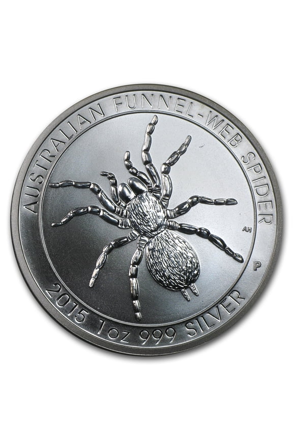 2015 Australia 1 oz Silver Funnel-Web Spider (Abrasions)