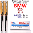 thumbnail image 1 of 2015 BMW 320i Performance Beam Wipers (Set of 2), 1 of 3