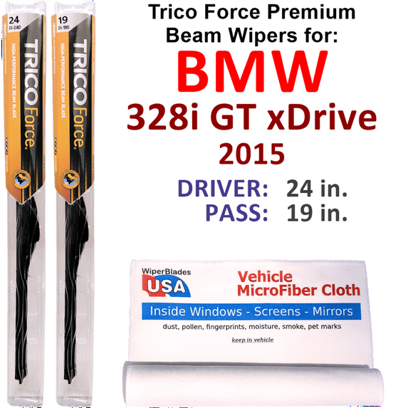 2015 BMW 328i GT xDrive Performance Beam Wipers (Set of 2)