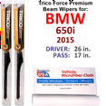 thumbnail image 1 of 2015 BMW 650i Performance Beam Wipers (Set of 2), 1 of 3