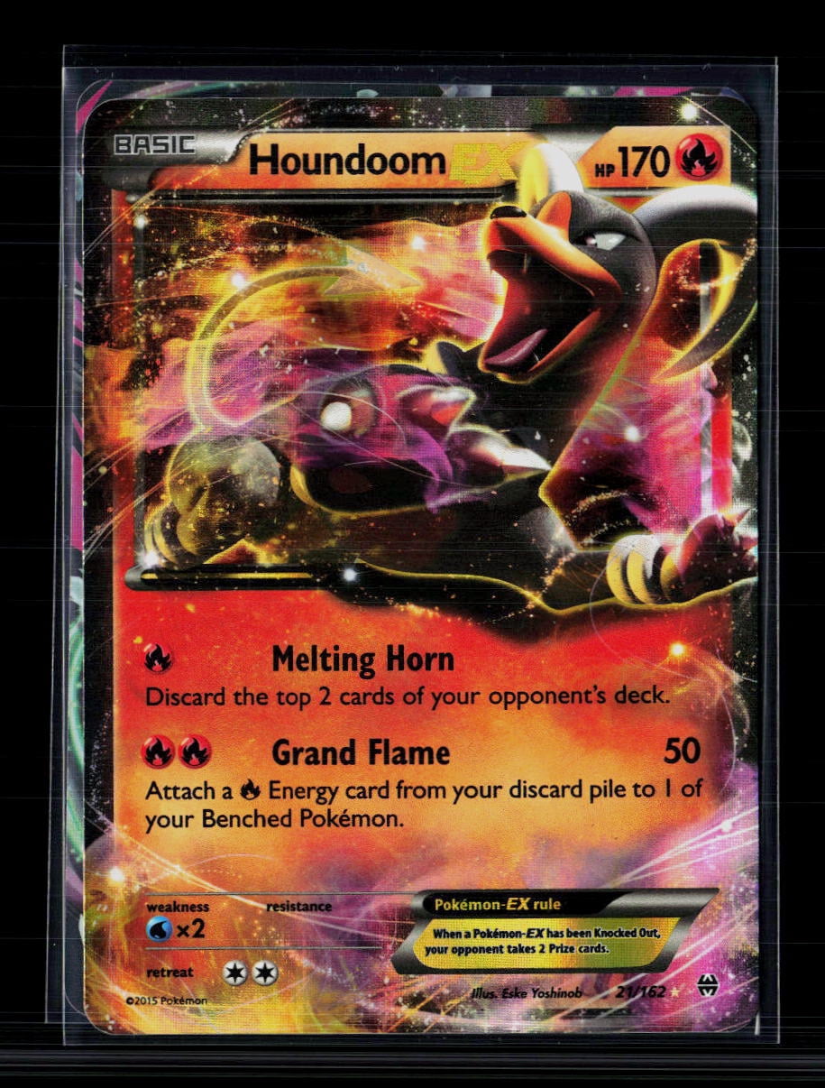 rare metal pokemon cards Pokemon Houndoom ex 134/197 Double Rare - Obsidian Flames - Evolution 4 Card  Lot