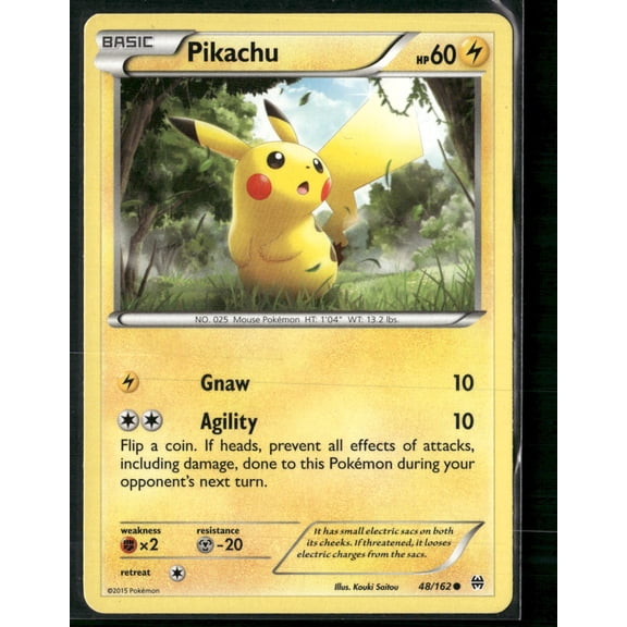 2015 BREAKthrough Pikachu Uncommon #48/162
