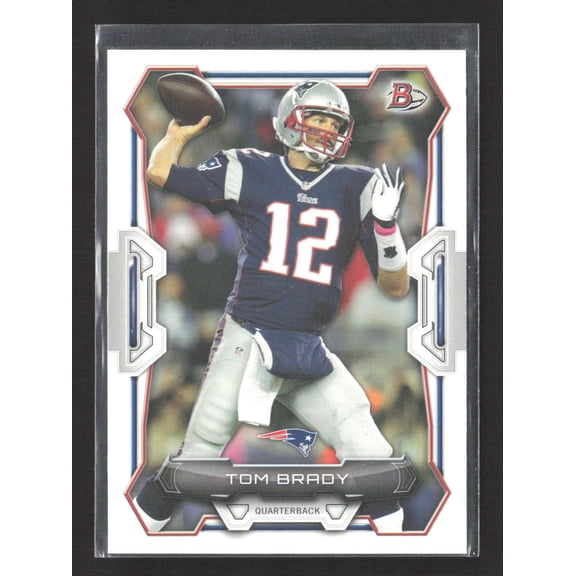 Excellent 2015 Bowman Tom Brady #70 New England Patriots Football Card by Topps