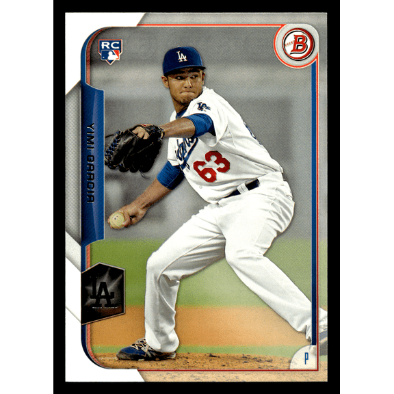 2015 Bowman Yimi Garcia Rookie Trading Card #132 Los Angeles Dodgers Topps MLB Baseball