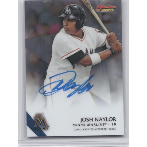 2015 Bowmans Best MLB Autograph Josh Naylor B15-JNA Miami Marlins Baseball Card