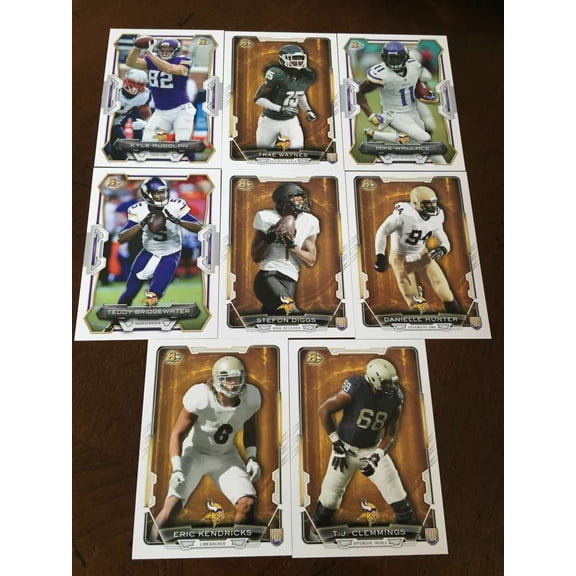 2015 Bowman w RC Minnesota Vikings Team Set 8 Cards