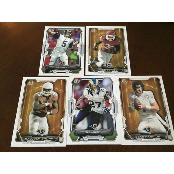 2015 Bowman w RC St. Louis Rams Team Set 5 Cards Todd Gurley RC