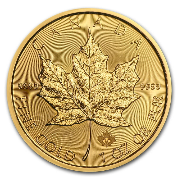 2015 Royal Canadian Mint 1 oz Gold Maple Leaf BU Coin - Walmart.com