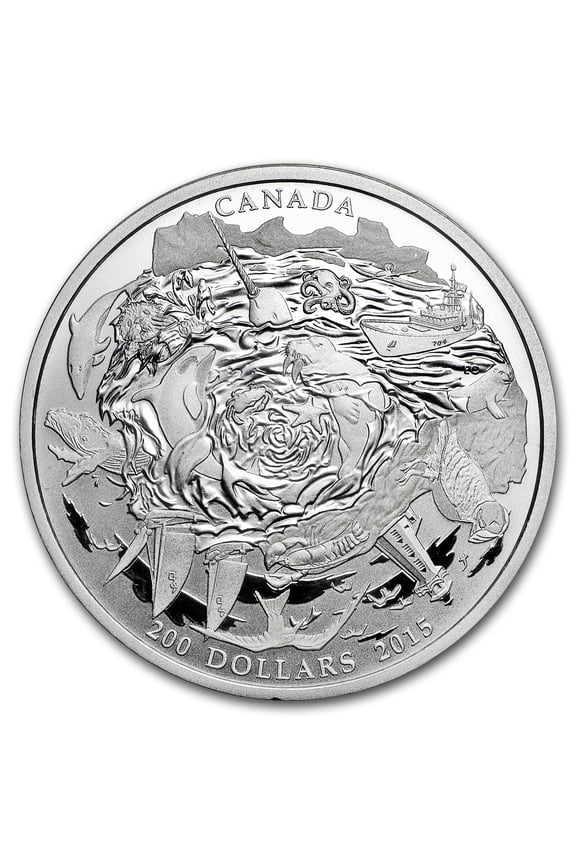 2015 Canada 2 oz Silver $200 for $200 Coastal Waters