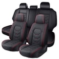 thumbnail image 1 of 2015 Car Seat Cover for Hyundai Azera , Perforated Quilted Leather Full Set of 5 Seats Waterproof Suitable for All Seasons, Red Car Seat Covers, Airbag-Compatible, 1 of 9