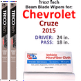 thumbnail image 1 of 2015 Chevrolet Cruze Beam Blade Wipers (Set of 2), 1 of 3