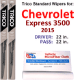 thumbnail image 1 of 2015 Chevrolet Express 3500 Wiper Blades (Set of 2), 1 of 3