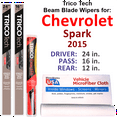 thumbnail image 1 of 2015 Chevrolet Spark Beam Blade Wipers (Set of 3) w/Rear Wiper, 1 of 3
