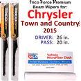 thumbnail image 1 of 2015 Chrysler Town and Country Performance Beam Wipers (Set of 2), 1 of 3