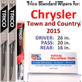thumbnail image 1 of 2015 Chrysler Town and Country Wiper Blades (Set of 3) w/Rear Wiper, 1 of 3