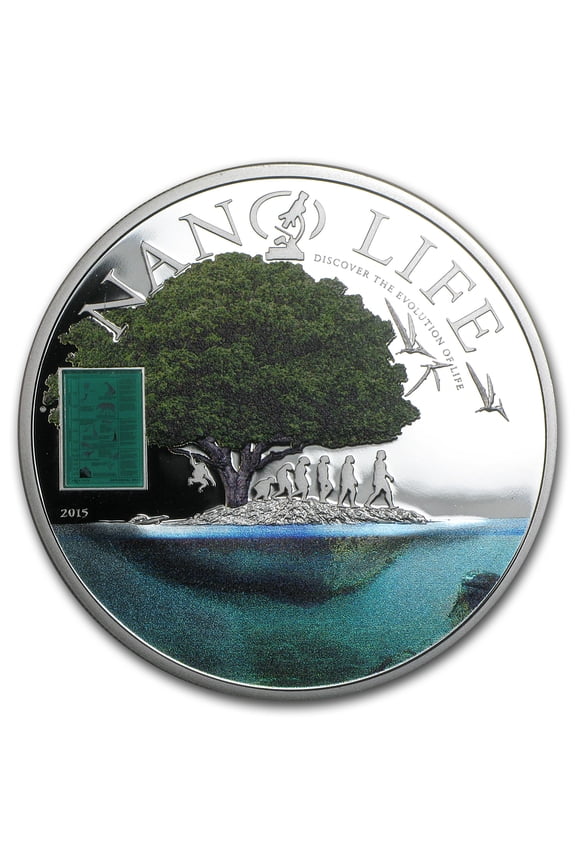 2015 Cook Islands Silver $10 Nano Chip Life