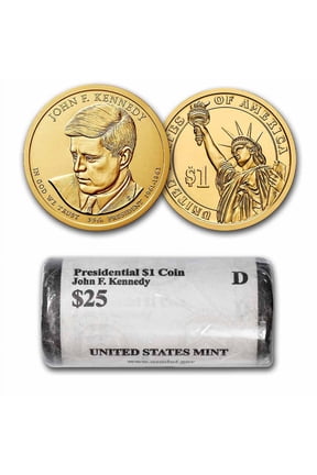 2015-D John F. Kennedy 25-Coin Presidential Dollar Roll
