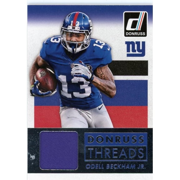 2015 DONRUSS DONRUSS THREADS #24 ODELL BECKHAM JR. RELIC NEW YORK GIANTS