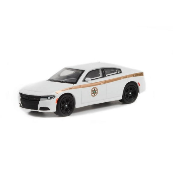 2015 Dodge Charger Pursuit, White - Greenlight 30335/48 - 1/64 scale Diecast Model Toy Car