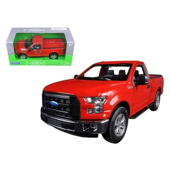 2015 Ford F-150 Pickup Truck Regular Cab Red 1-24 Diecast Model