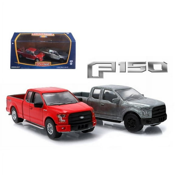 2015 Ford F-150 Pickup Trucks Hobby Only Exclusive 2 Cars Set 1/64 Diecast Models by Greenlight
