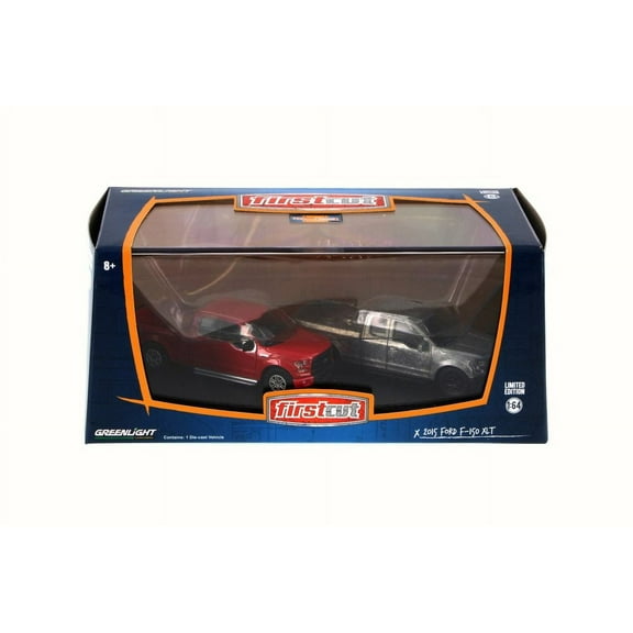 2015 Ford F-150 XLT Pick-Up Set, Greenlight 29828 - 1/64 Scale Diecast Model Toy Car