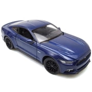 2015 Ford Mustang GT 5.0 Blue Metallic "NEX Models" Series 1/24 Diecast Model Car by Welly
