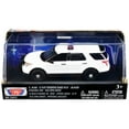 thumbnail image 1 of 2015 Ford Police Interceptor Utility Plain White 1/43 Diecast Model Car by Motormax, 1 of 3
