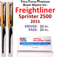 thumbnail image 1 of 2015 Freightliner Sprinter 2500 Performance Beam Wipers (Set of 2), 1 of 3