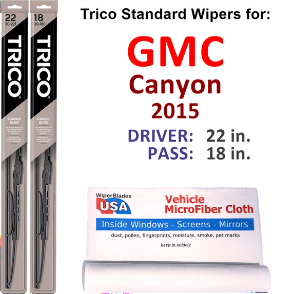 2015 GMC Canyon Wiper Blades (Set of 2)
