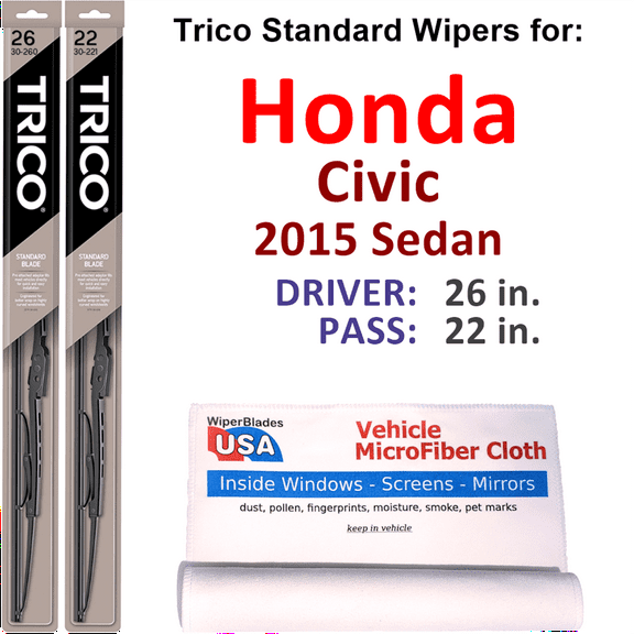 2015 Honda Civic Wiper Blades (Set of 2)