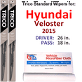 thumbnail image 1 of 2015 Hyundai Veloster Wiper Blades (Set of 2), 1 of 3