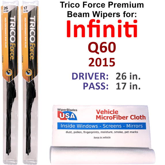 2015 Infiniti Q60 Performance Beam Wipers (Set of 2)