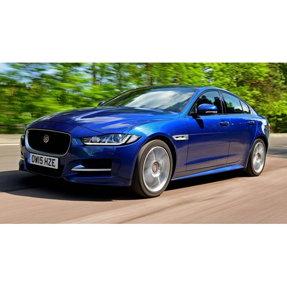 2015 Jaguar XE R-Sport UK - 24x36 Inch Laminated Poster - Stunning Detail and Bold Colors
