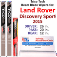 thumbnail image 1 of 2015 Land Rover Discovery Sport Beam Blade Wipers (Set of 3) w/Rear Wiper, 1 of 3